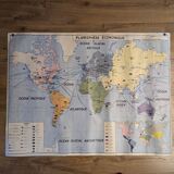 Carte scolaire - planisphère politique et planisphère économique