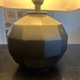 black ceramic lamp from the 80s