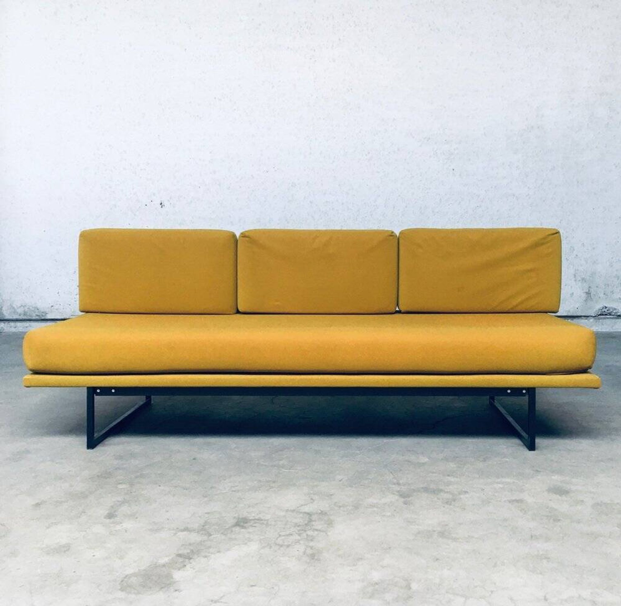 Mid-Century Dutch 3 Seat Sofa Daybed, 1960s