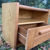 Paire de chevets en pin des années 90 meubles en bois vintage