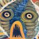 Large wall plate fish – Puigdemont, Catalonia, 1960s
