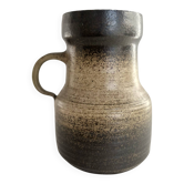 Vintage brown glazed stoneware jug – 1970s