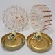 Pair of ceiling lamps