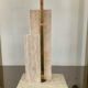 Travertine and brass lamp from the 70s