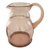Rosé glass pitcher