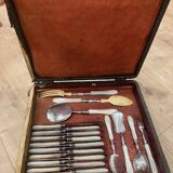 Knife set, mother-of-pearl handles