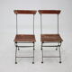 1920s set of four folding garden chairs, czechoslovakia