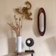 Vintage Scandinavian teak surf wall lamp