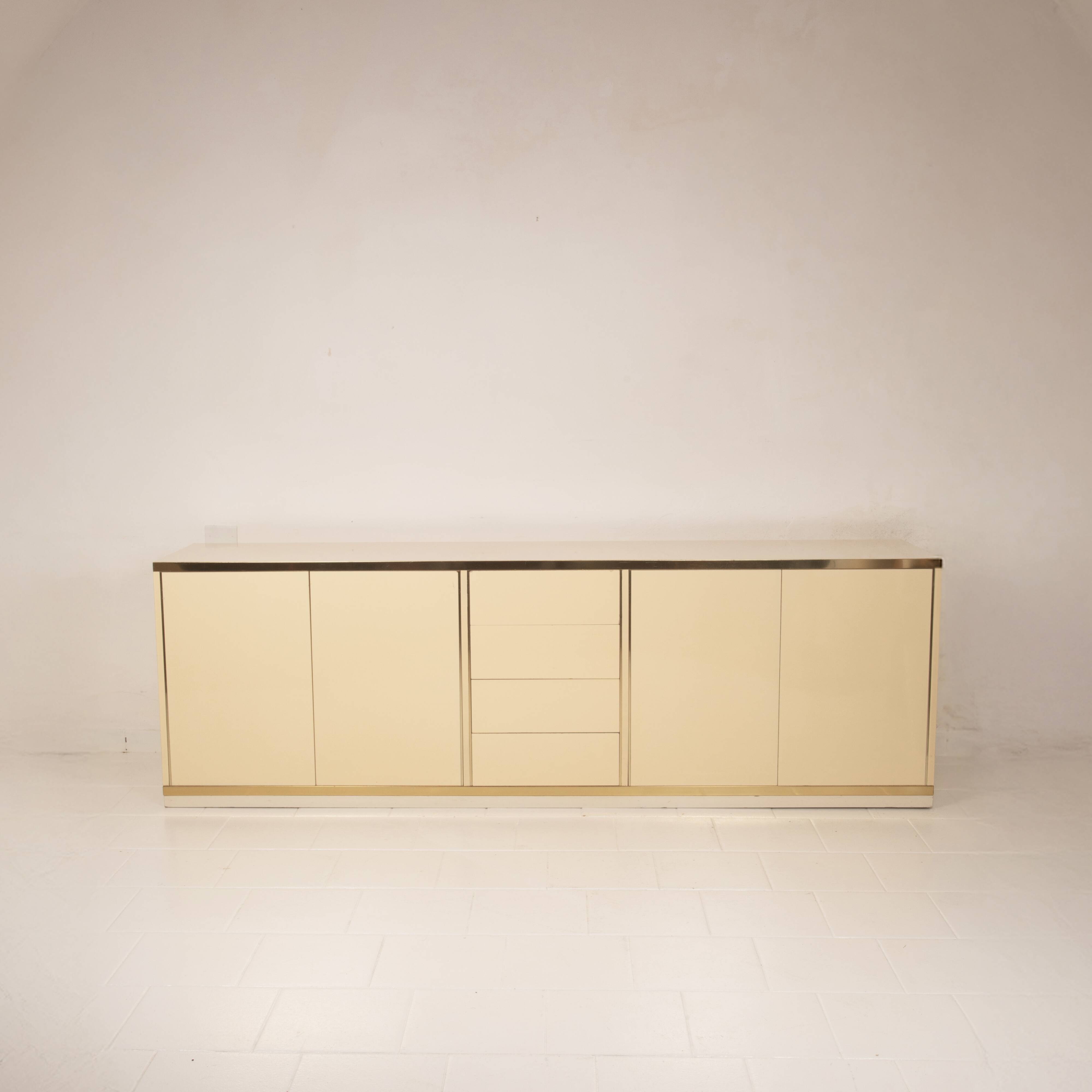 Willy Rizzo Hollywood Regency Sideboard for Mario Sabot 1970