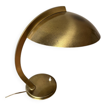 Bauhaus desk lamp in brass by Egon Hillebrand