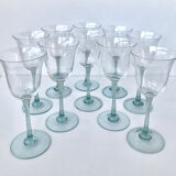 Ensemble de 10 verres à pied vintage