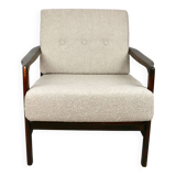 Beige boucle Lounge Chair by Z. Baczyk, 1970s