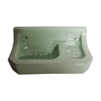 Ceramic wall-mounted soap holder