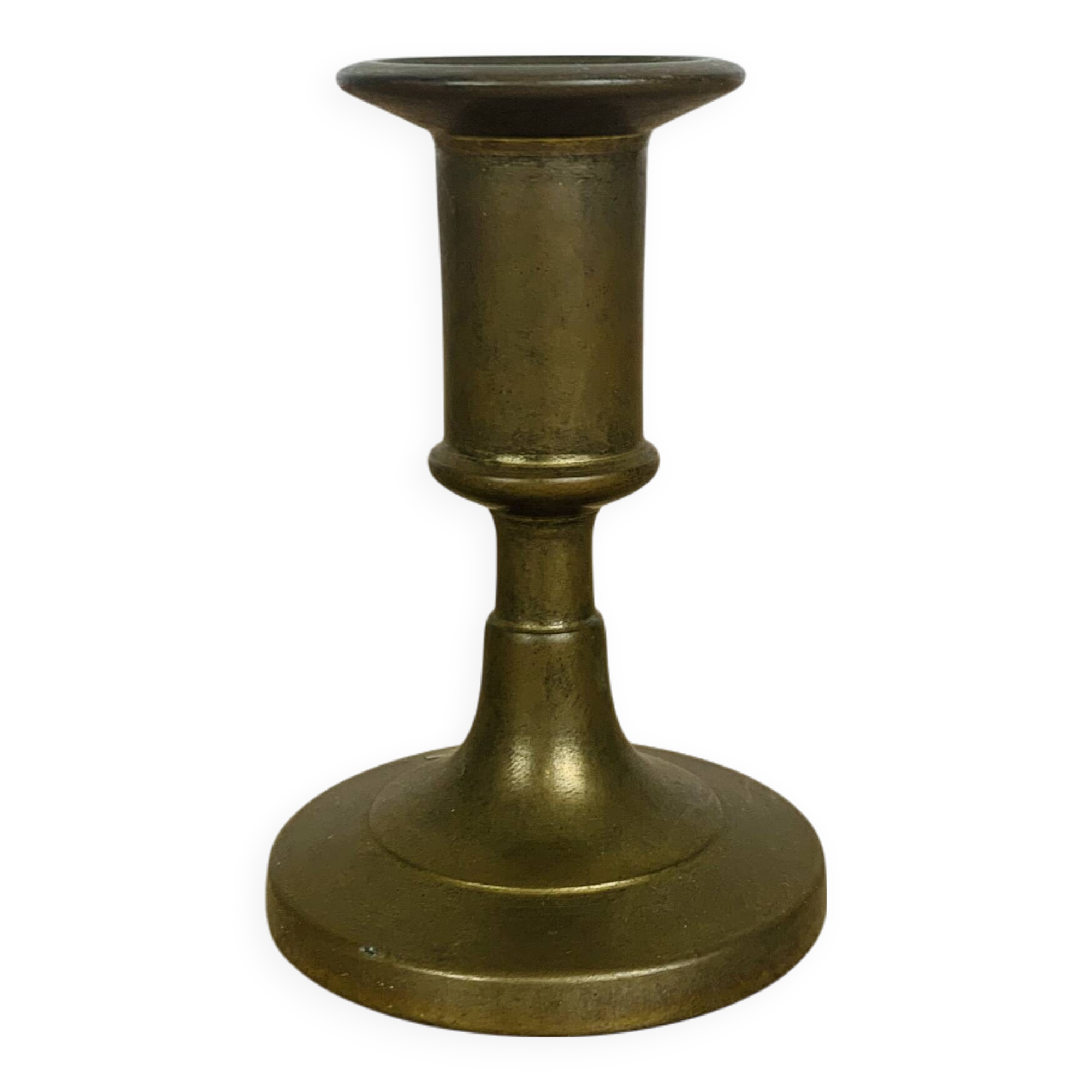 Vintage gold brass candle holder