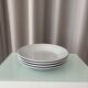 Ensemble de 4 assiettes à soupe en grès Ceramano Allemagne | Moderne du milieu du siècle