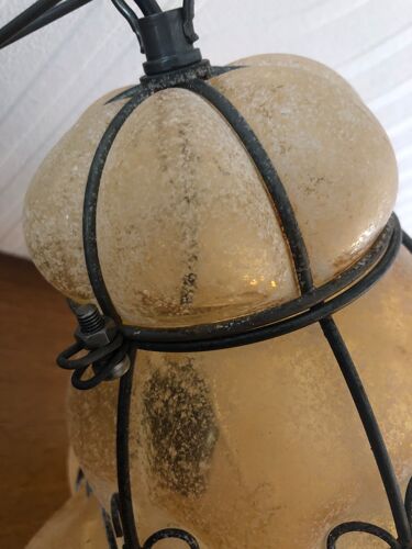 Lanterne vénitienne et applique en verre soufflé de Murano