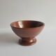 Set of 3 vintage ceramic arts brown piedouche bowls
