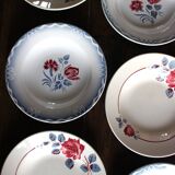 6 Art Deco deep plates Marinette Juliette Digoin Sarreguemines