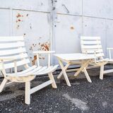 Folding garden chairs by Carlo Hauner for BFC, 1960s, set of 4.