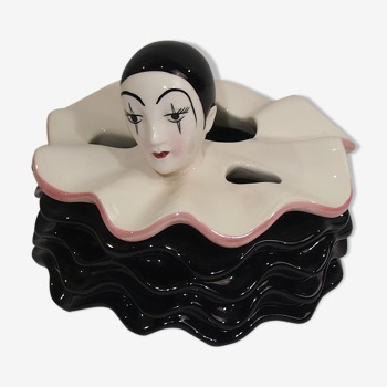 Pierrot earthenware /bathroom accessory/vintage
