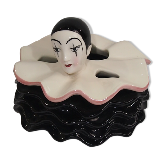 Pierrot earthenware /bathroom accessory/vintage