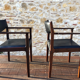 Pair of Scandinavian rosewood armchairs by SAX circa 60