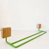 Set of towel hook and shelf in pine 1970