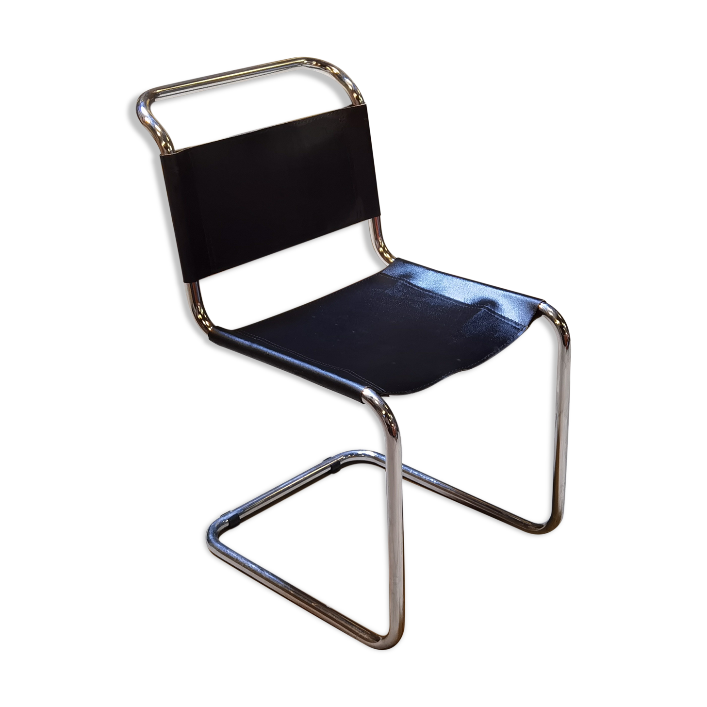 Chair S33 Marcel Breuer Thonet black leather