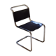 Chaise S33 Marcel Breuer Thonet cuir noir