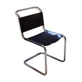 Chaise S33 Marcel Breuer Thonet cuir noir