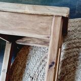 Tabouret ancien bois brut