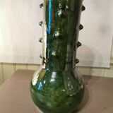 Green ceramic spiked vase Morocco