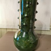 Green ceramic spiked vase Morocco