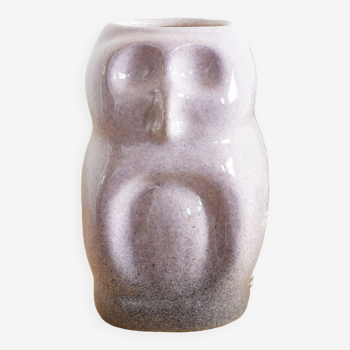 Vase chouette en céramique émaillée