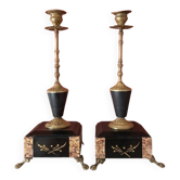 Pair of Napoleon III style candlesticks