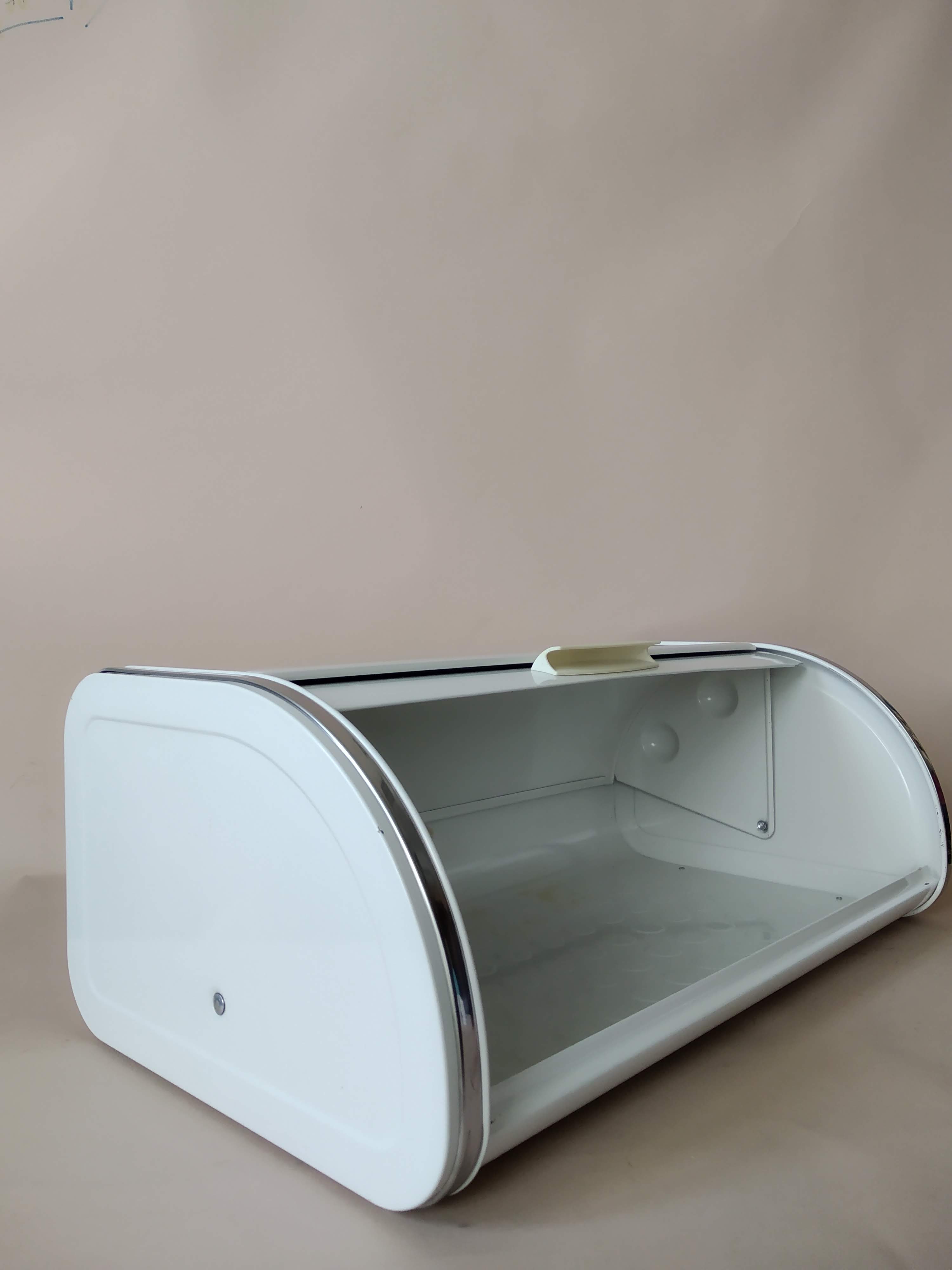 Vintage white sheet bread box