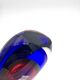 Vase Luigi Onesto Oball Sommerso Flame Blue Magenta 25cm 1.78kg Label