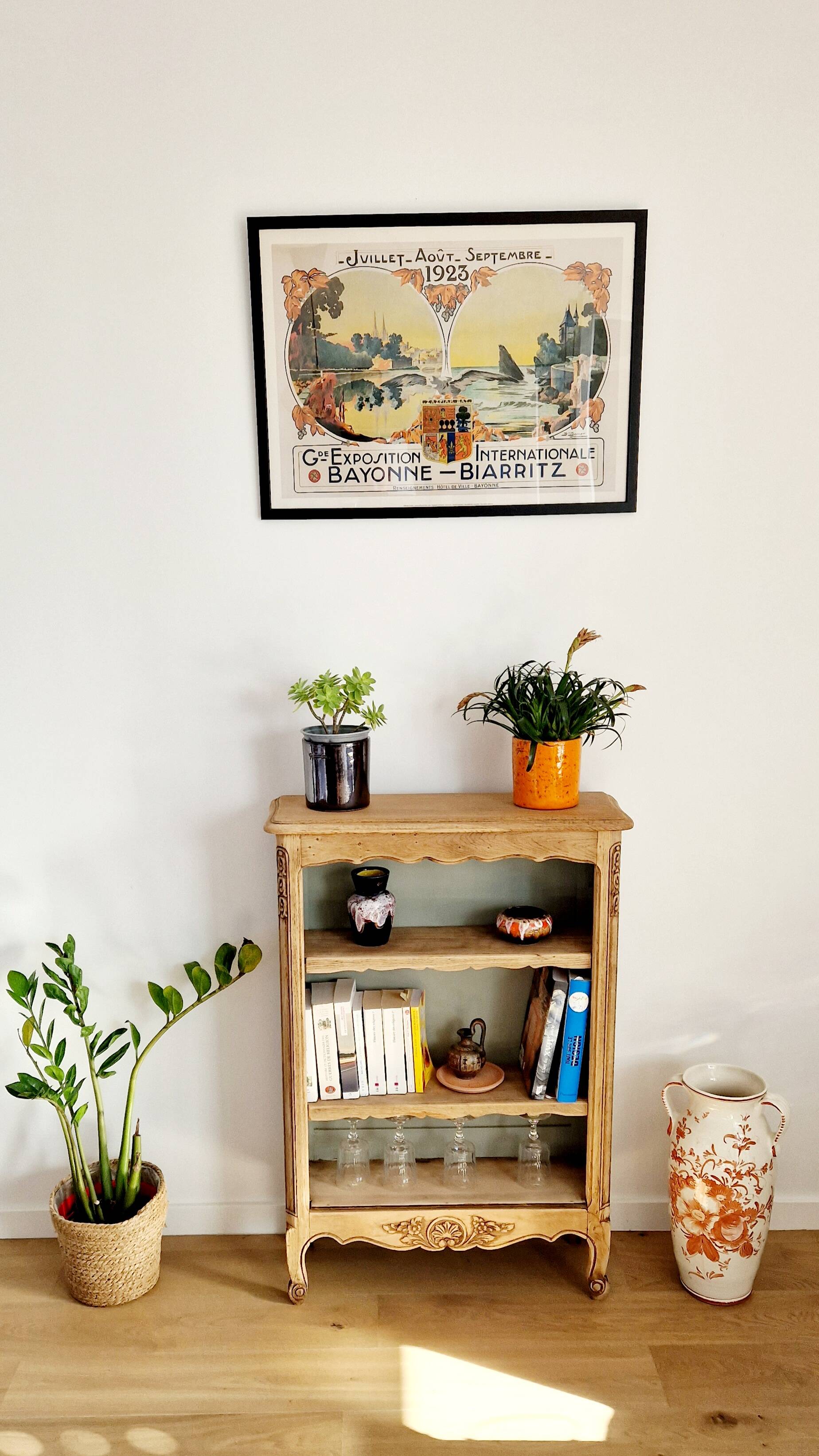 Bibus vintage oak bookcase