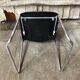 Old chair design drabert sm400k metal + plastic shell black vintage