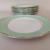 9 flat plates L'Amandinoise "Cafés Nico"