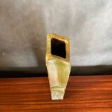 Ancien vase ludovic dagon céramique vert & beige forme design vintage