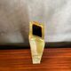 Ancien vase ludovic dagon céramique vert & beige forme design vintage