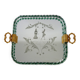 Venetian service plate, Murano 1950 twisted glass