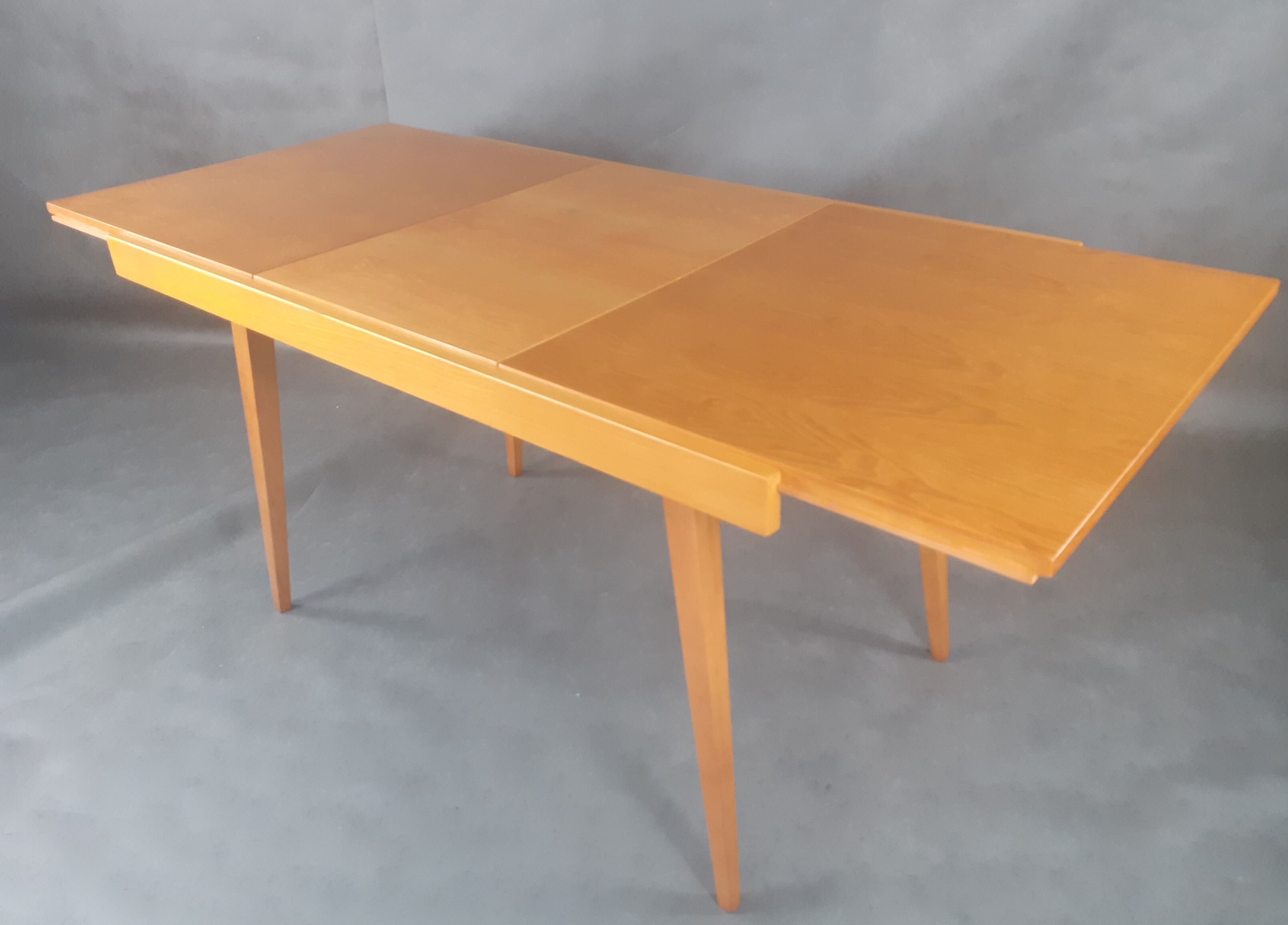 Extension Table in Ash František Jiràk by Tatra vintage Czech 1960s