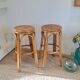 Vintage rattan and wicker bar stools