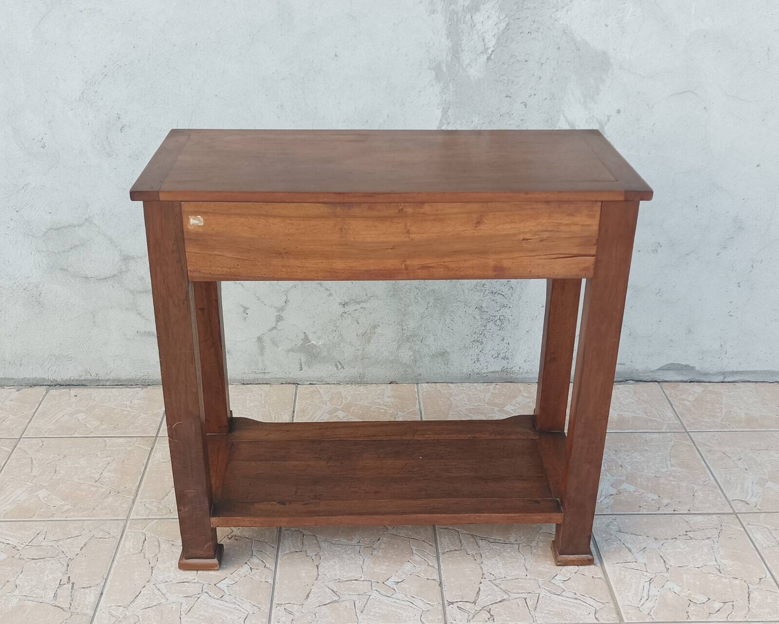 Walnut console restoration