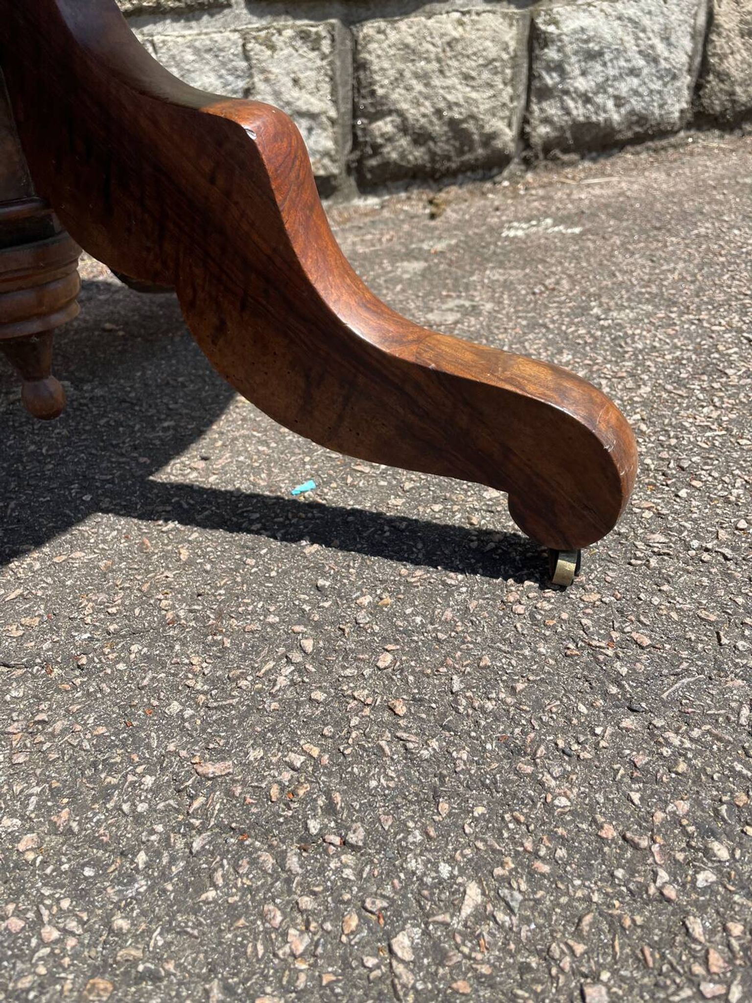 Table d'Appoint Antique en noyer