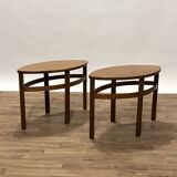 Pair of Scandinavian teak bedside tables