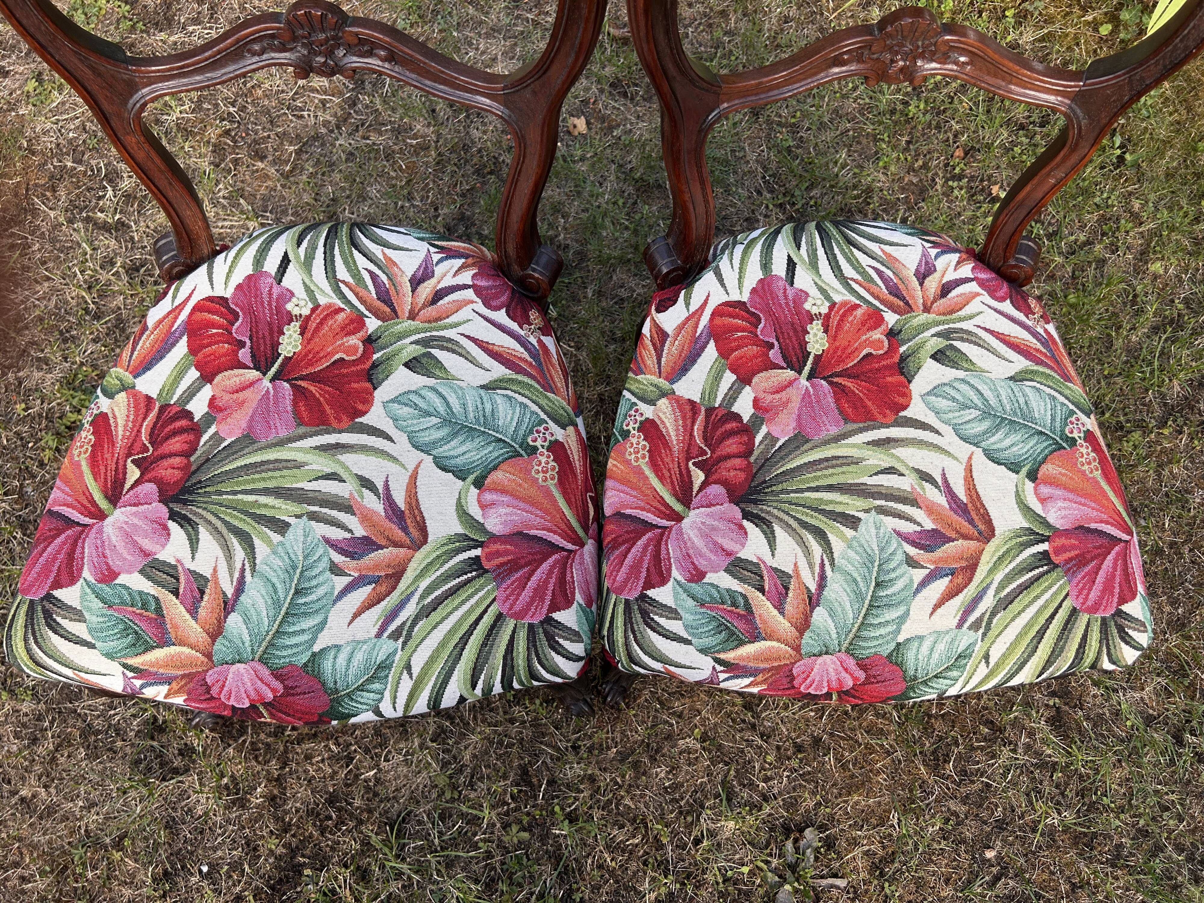 Antique walnut chairs
