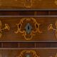 Chest of Drawers in Solid Italian Walnut with Maple Inlays, late 18th